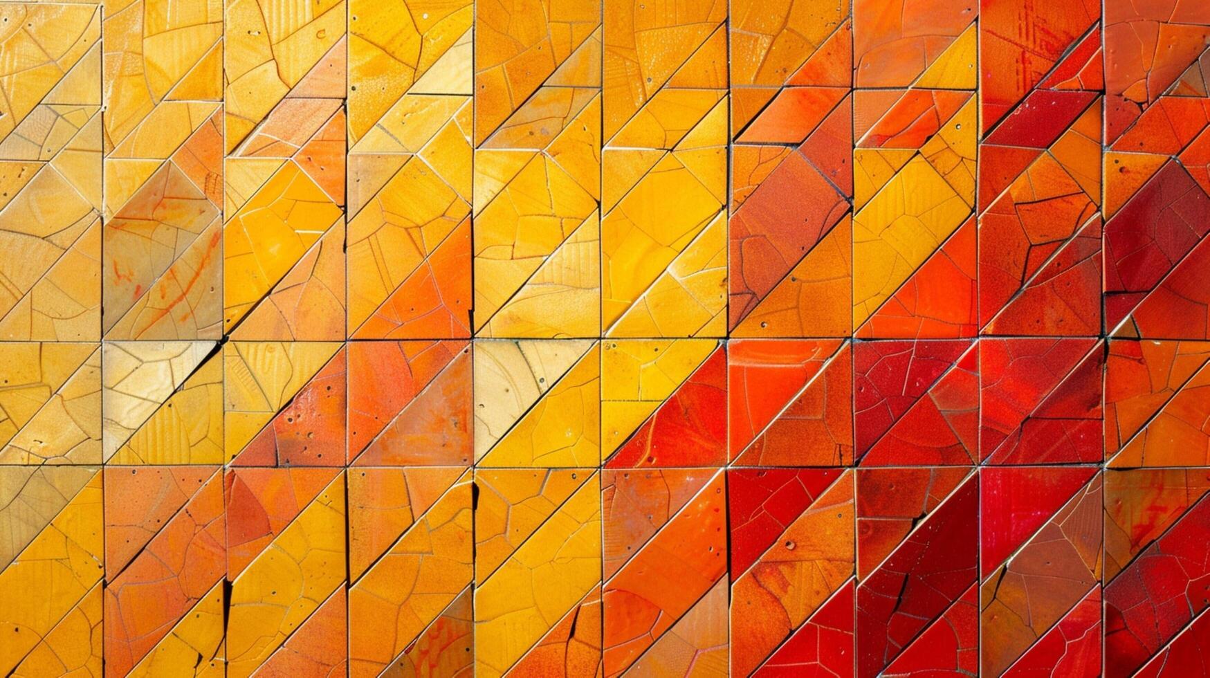 abstract kleurrijk meetkundig patroon oranje geel foto