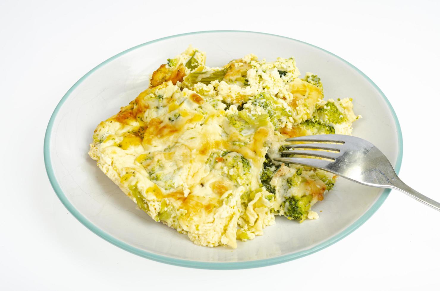 omelet met broccoli, gezonde voeding. studio foto