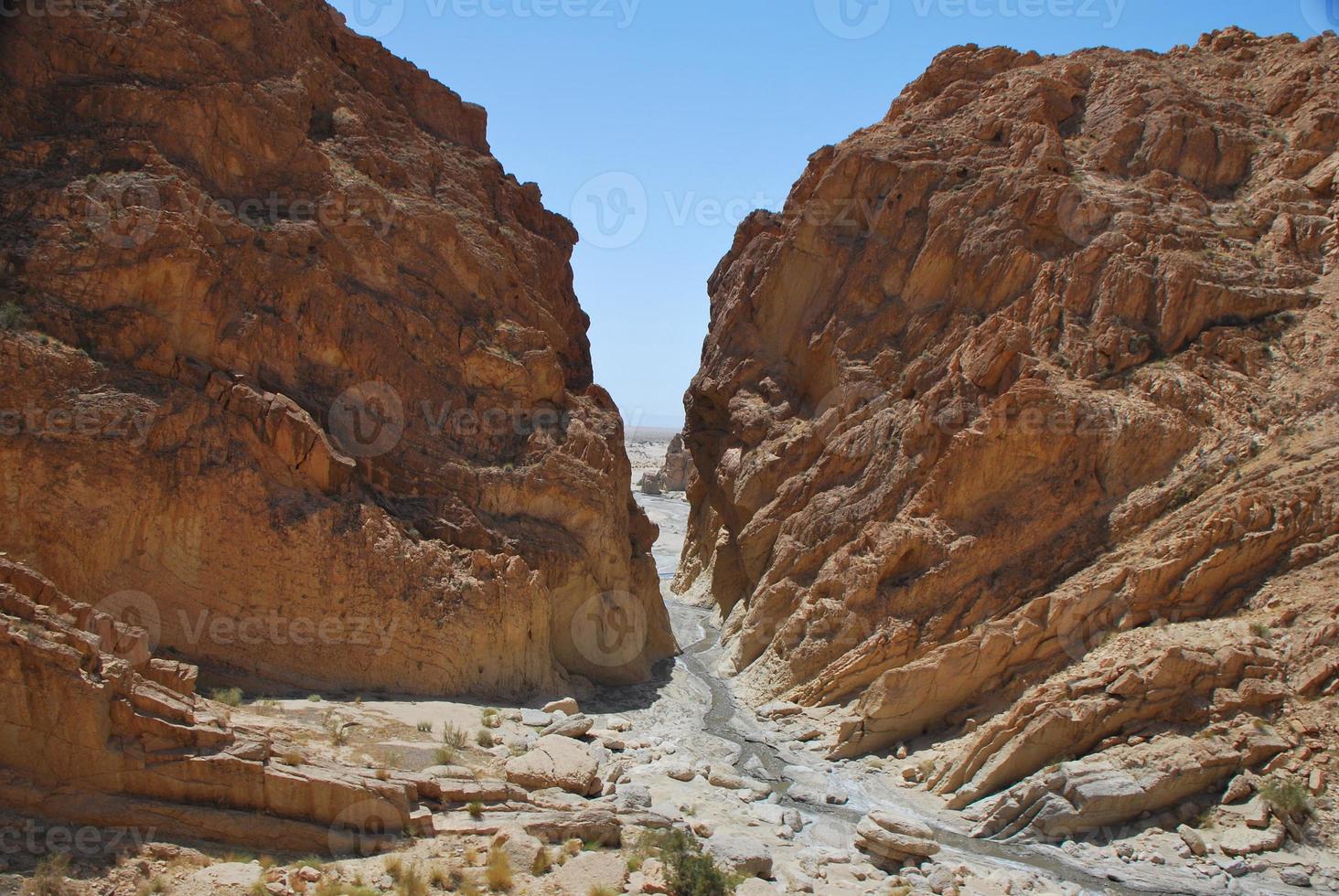 panoramisch uitzicht op de canyon foto