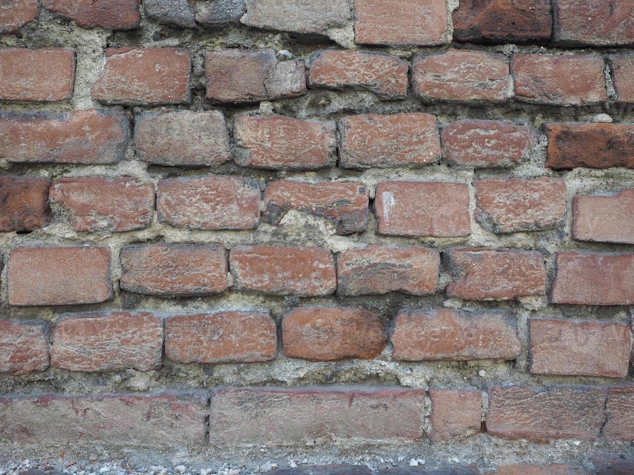 oude rode bakstenen muur achtergrond foto