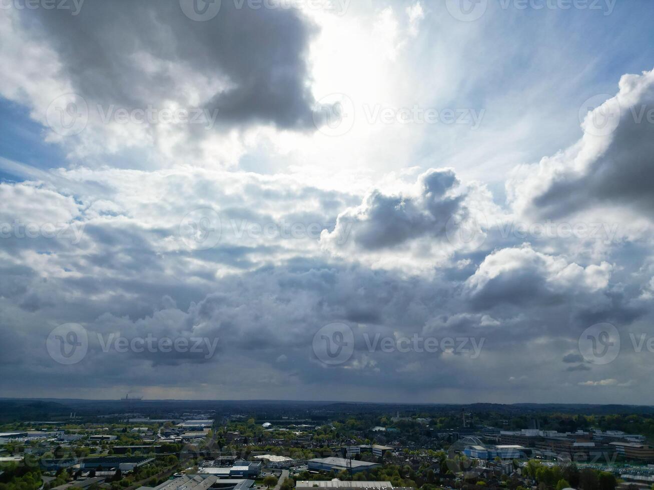 antenne visie van nottingham stad centrum in de buurt rivier- Trent, Engeland Verenigde koninkrijk. april 26e, 2024 foto