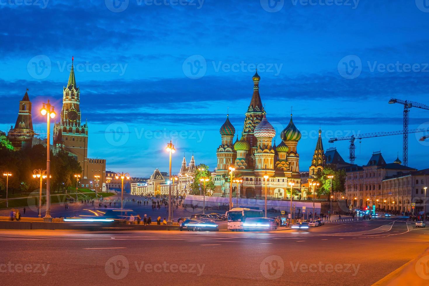 Basil's Cathedral op het Rode Plein in Moskou, Rusland foto