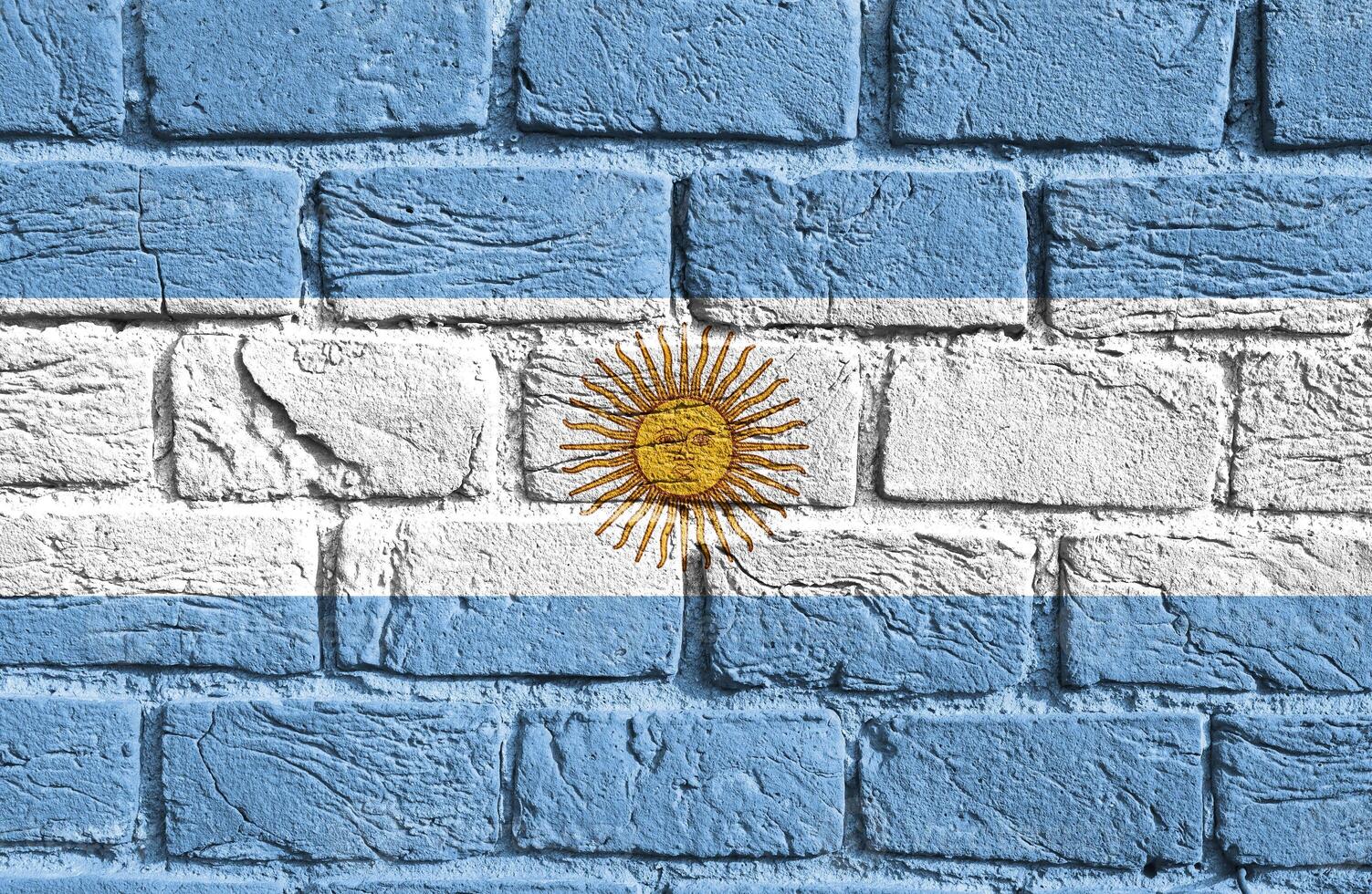 vlag van Argentinië Aan de muur foto