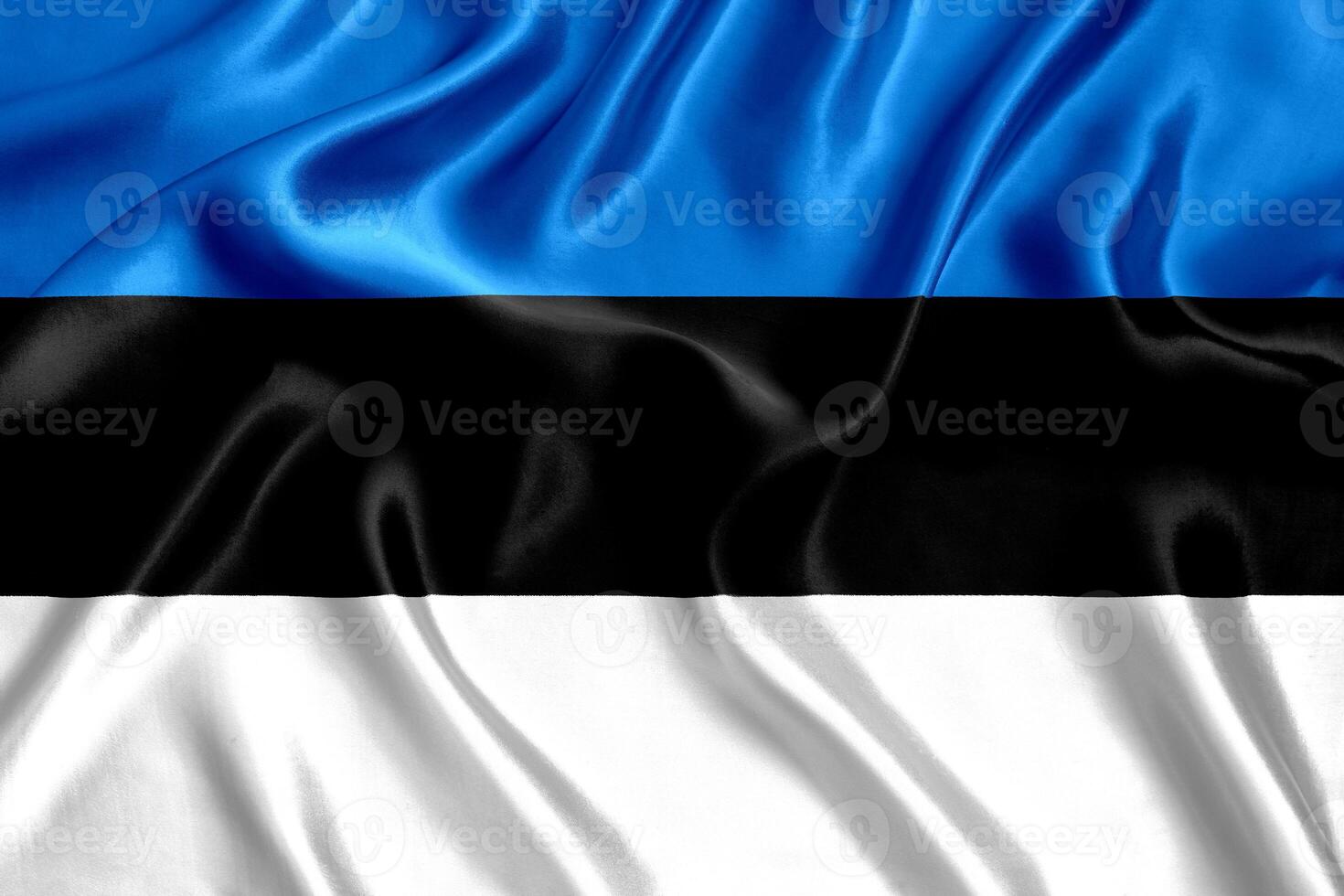 vlag van Estland zijde detailopname foto