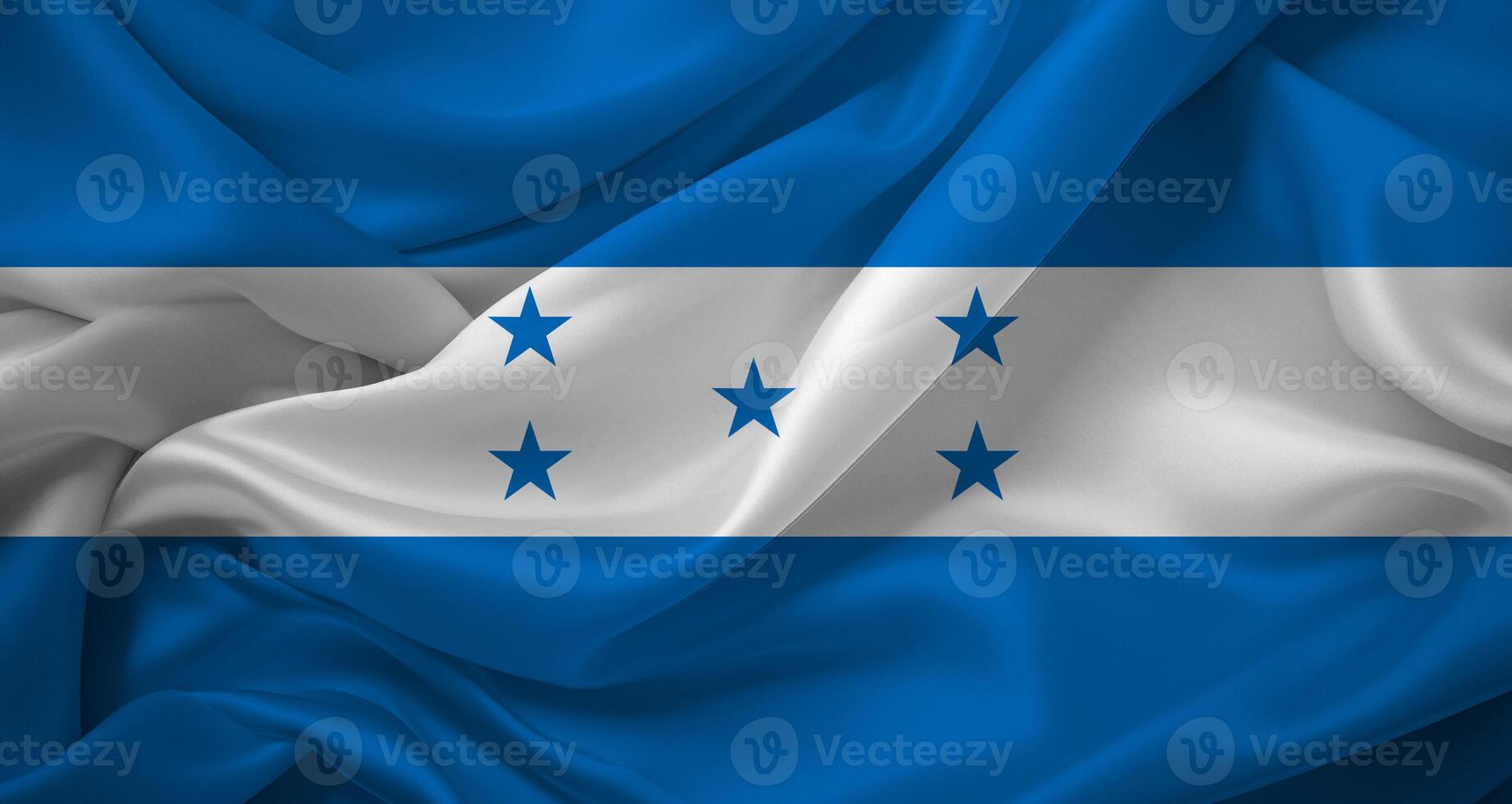 vlag van Honduras golvend in de wind foto