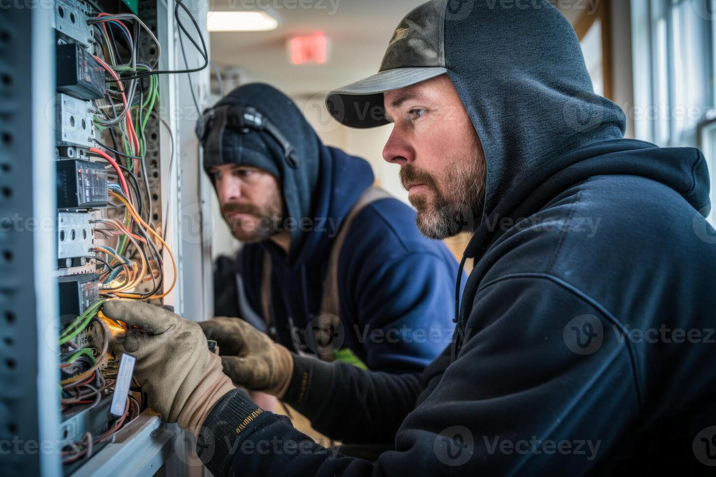 ai gegenereerd professioneel elektriciens werk generatief ai foto