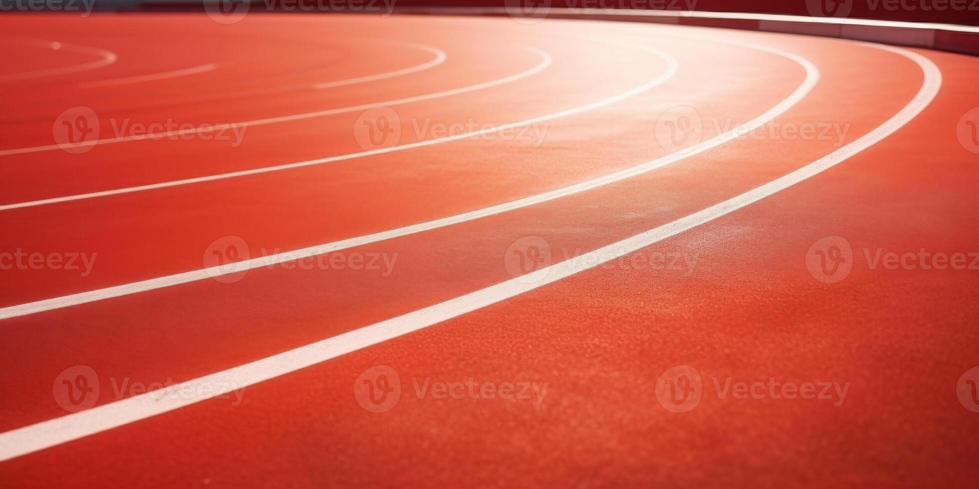 rood rennen bijhouden Bij de stadion foto