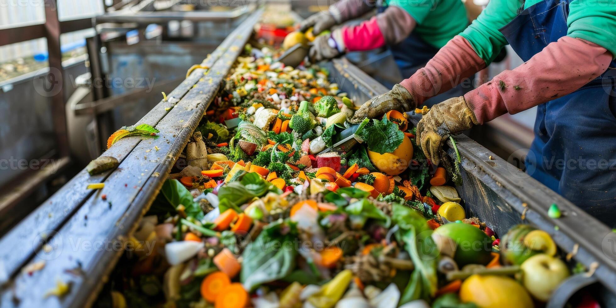 verspilling sorteren en recycling foto