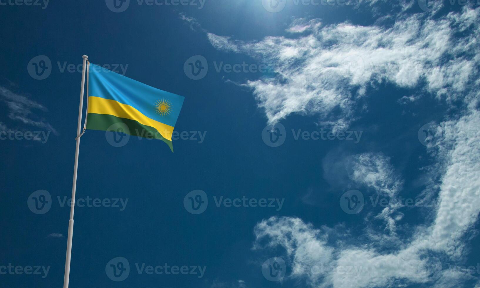 rwanda vlag golvend land teken nationaal patriottisme Afrika ontwerp banier rwanda reizen onafhankelijkheid dag juli 1 eerste st juli maand vrijheid regering embleem politiek verkiezing wereld vakantie republiek foto