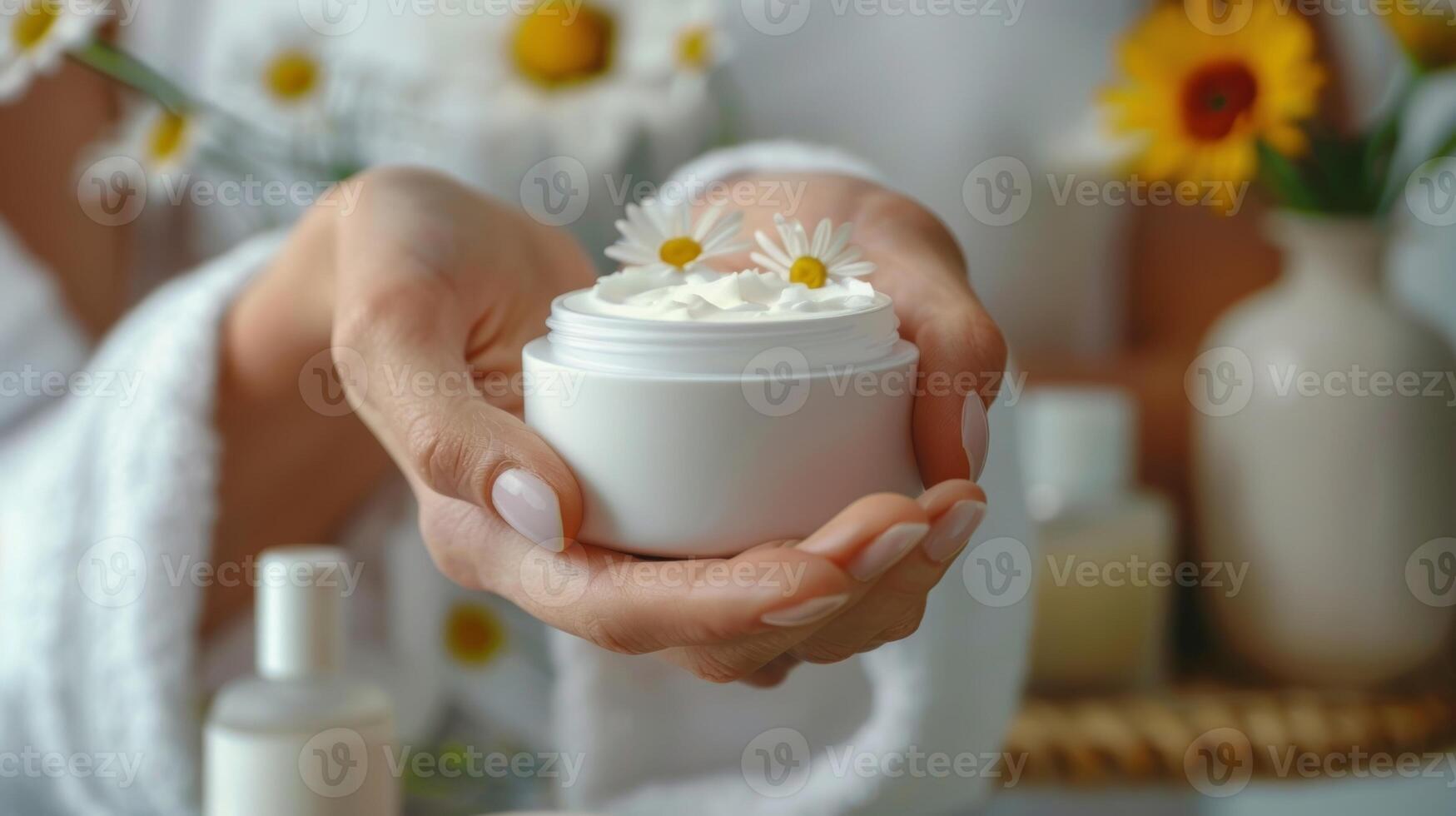 een detailopname van een hand- Holding een gepersonaliseerd huidsverzorging plan compleet met dagelijks en wekelijks stappen foto