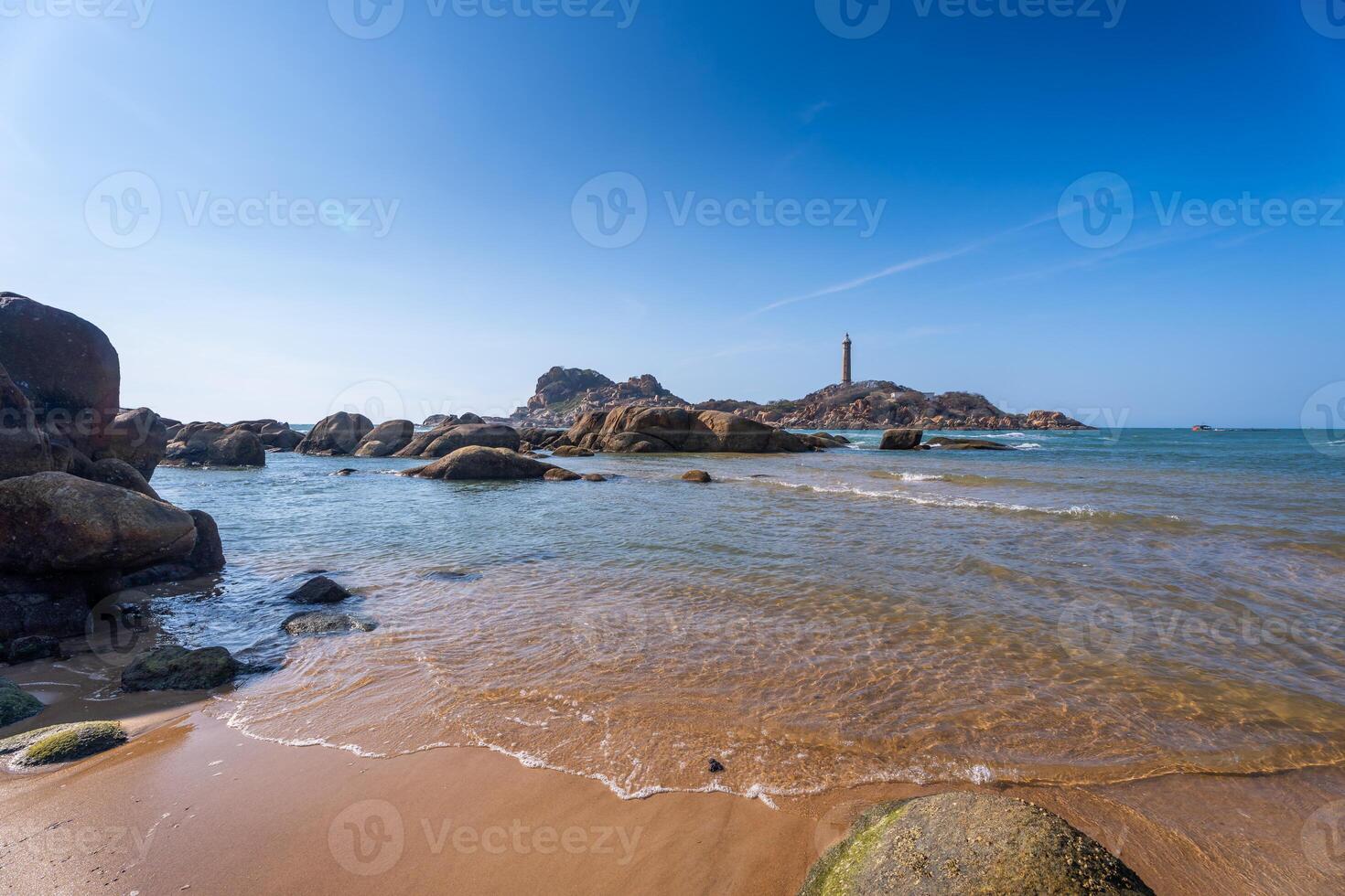 ke ga strand Bij mui nee, phan dief, binh Thuan, Vietnam. ke ga kaap of vuurtoren is de meest favoriete bestemming voor bezoekers naar la ga, binh donderdag provincie. foto