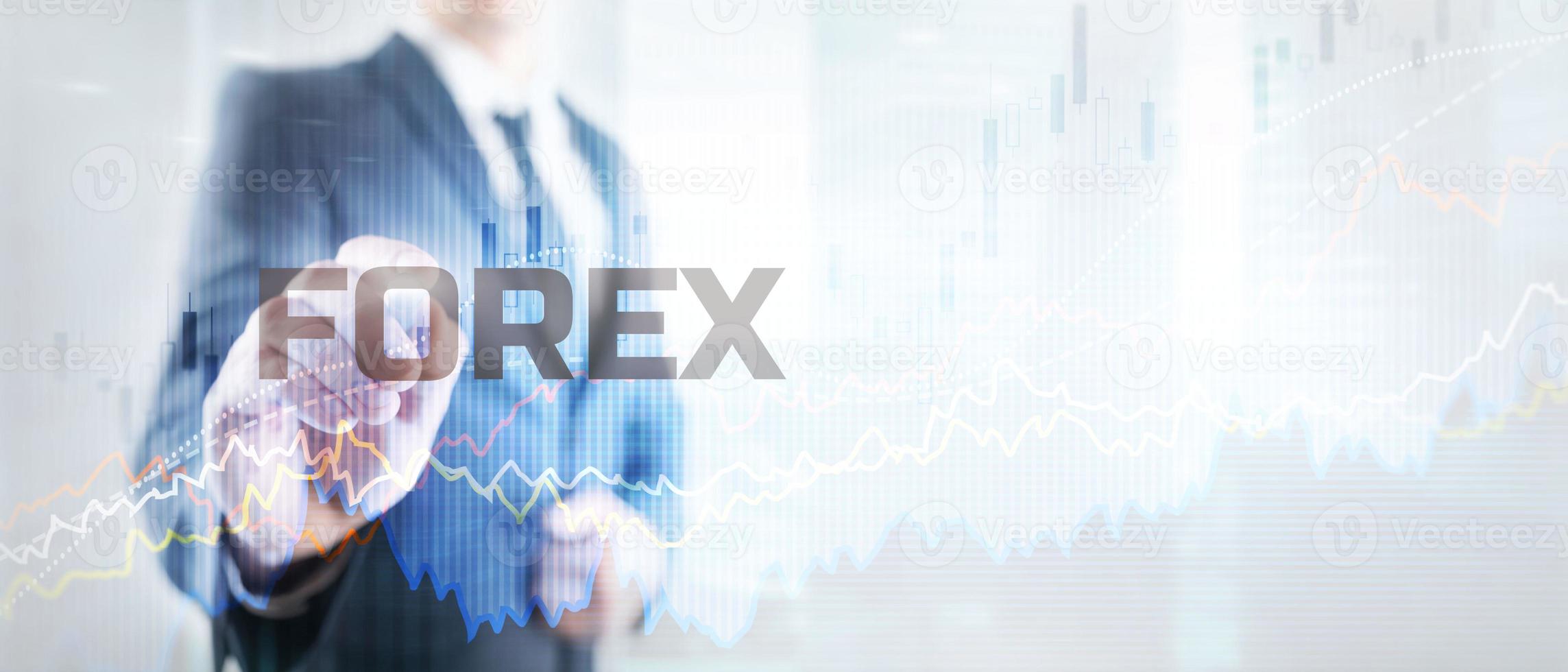 forex uitwisselingsconcept. financieel technologieconcept. beurs zeepbel foto