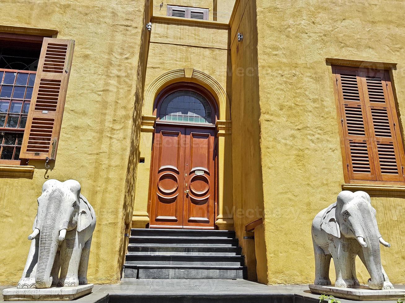 Afrikaanse olifant, beeldje, replica standbeeld Kaapstad, Zuid-Afrika. foto