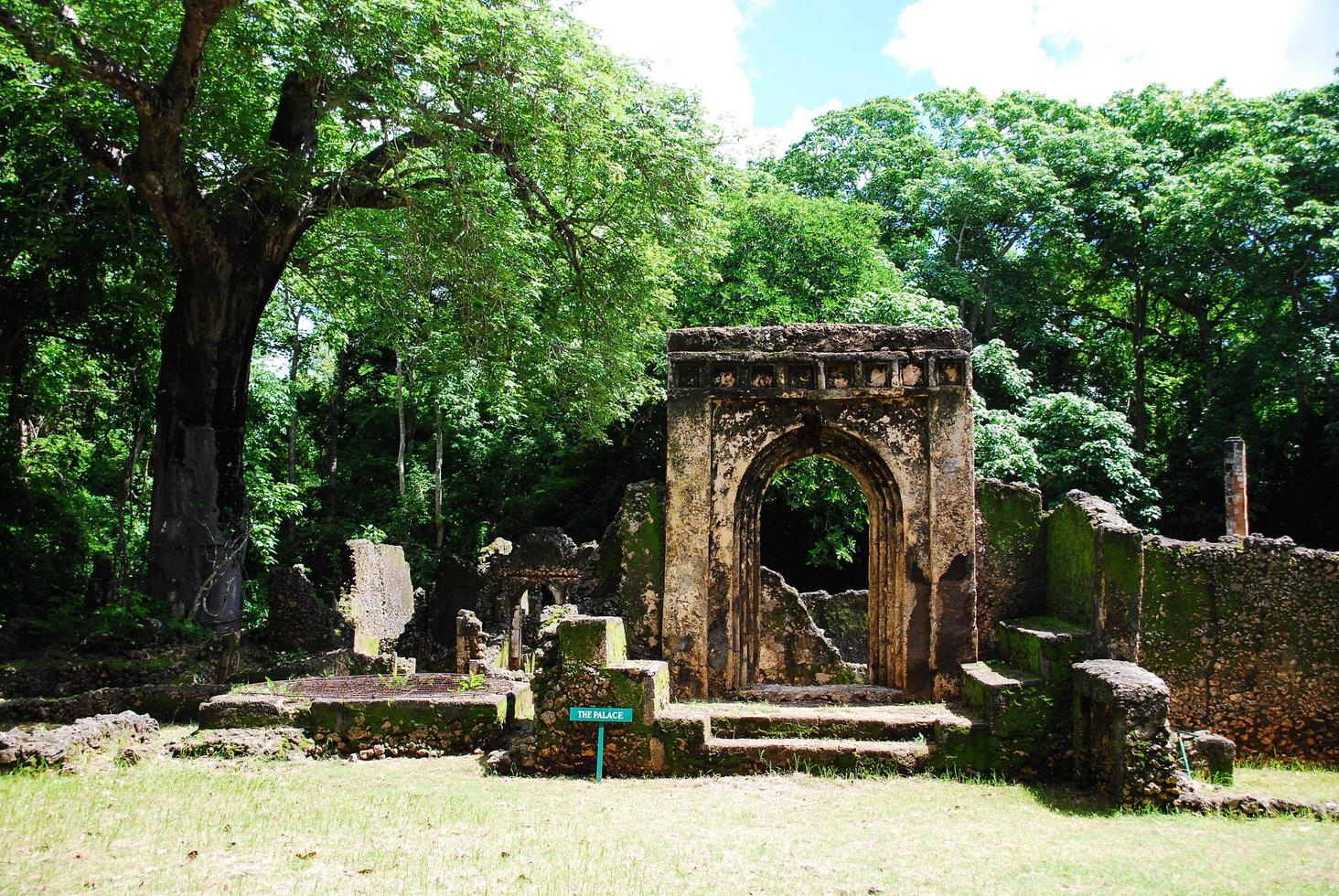 gedi ruïnes, kenia foto