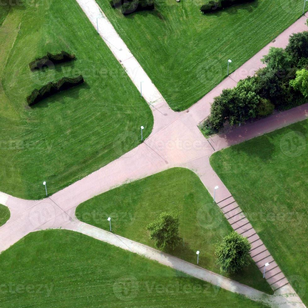 stadspark luchtfoto foto