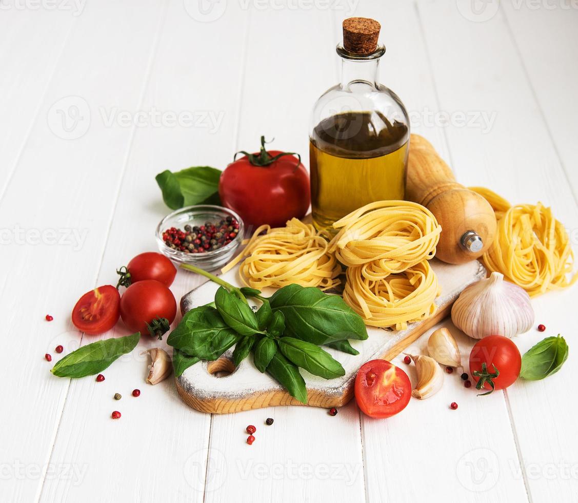 Italiaanse voedselingrediënten foto