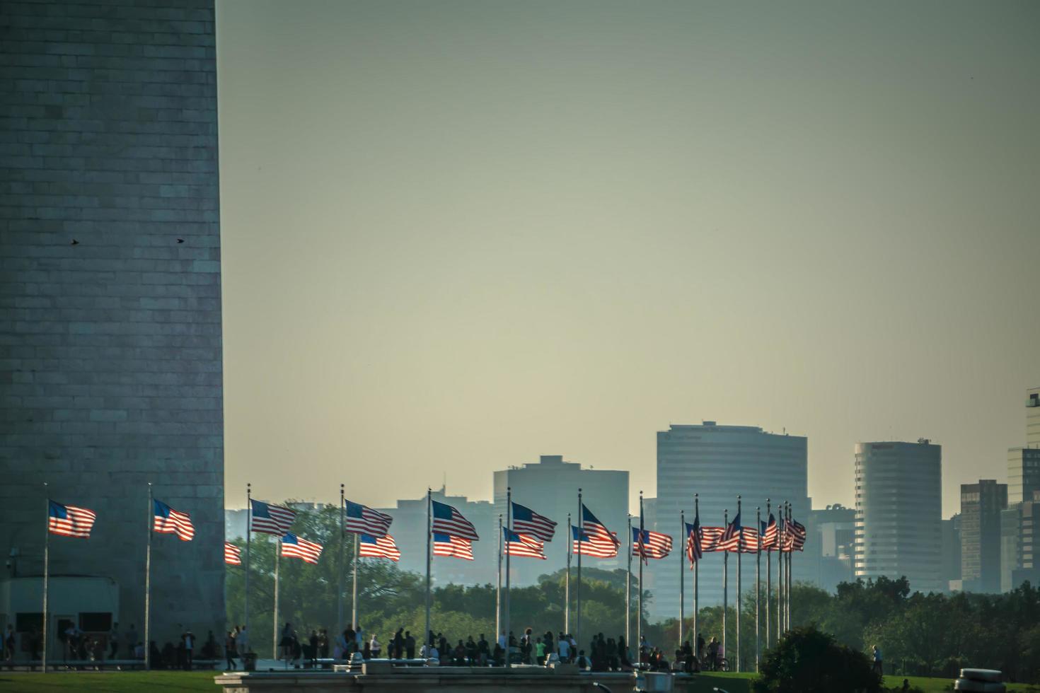 Washington, DC, 2021 - uitzicht op het Washington Monument foto