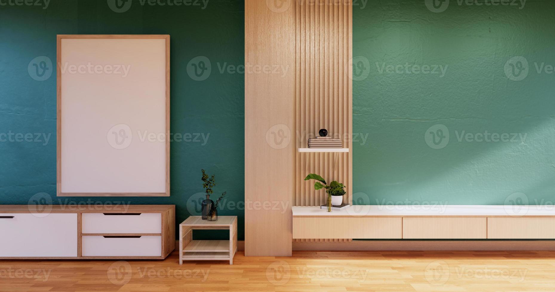 mint woonkamer interieur. 3D-rendering foto