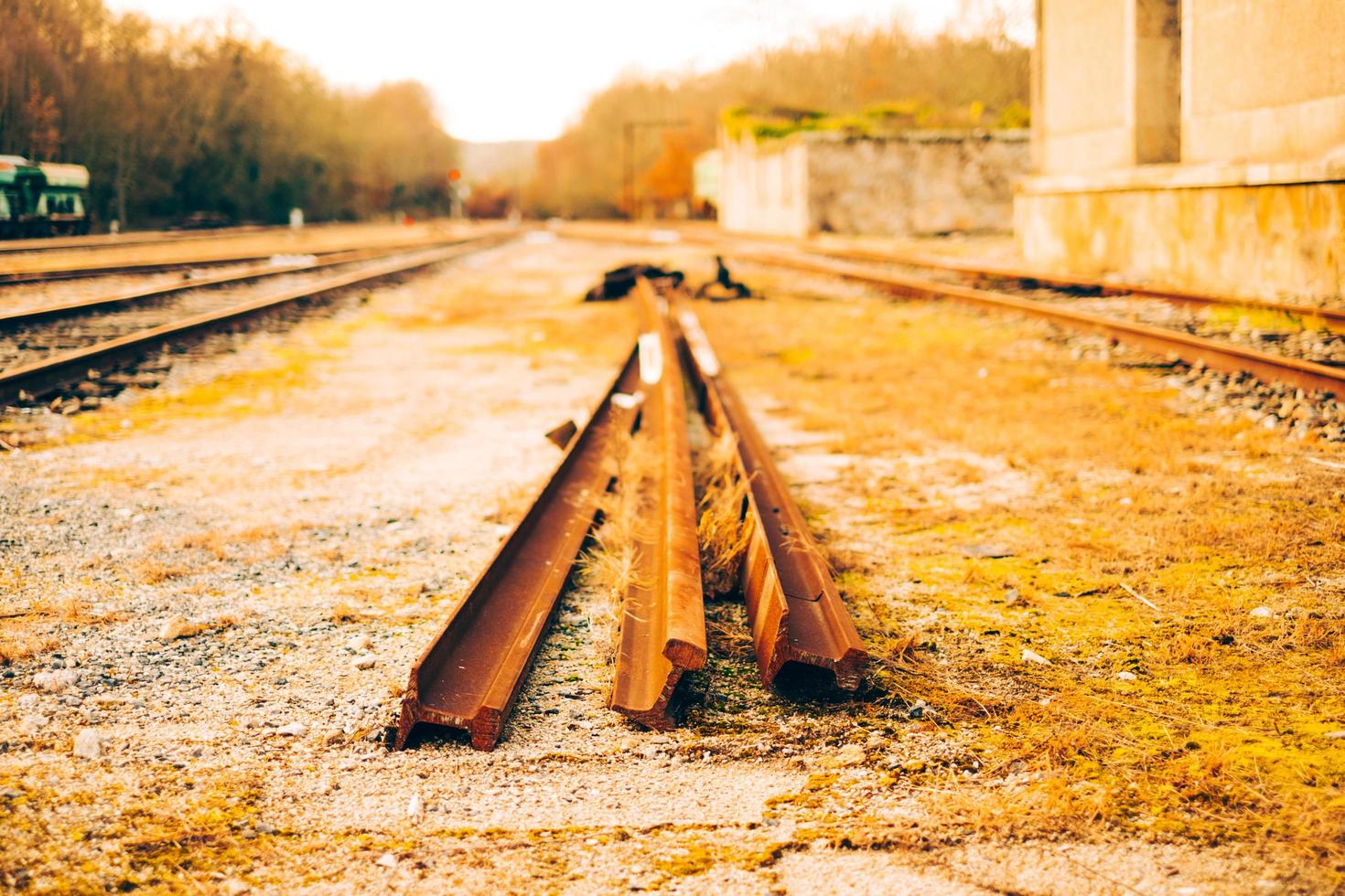 oud treinstation foto