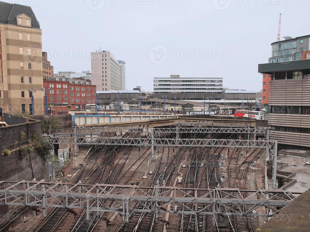 spoorrails voor trein foto