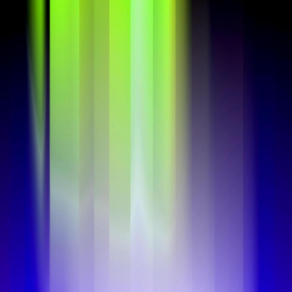 abstracte lichtgroen en blauw gestreepte neon gloeiende textuur met abstracte diagonaal. foto