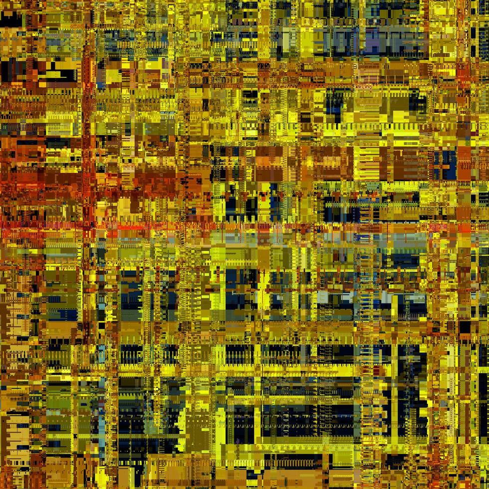 geel uniek glitch getextureerd signaal abstract abstract pixel glitch-fout foto