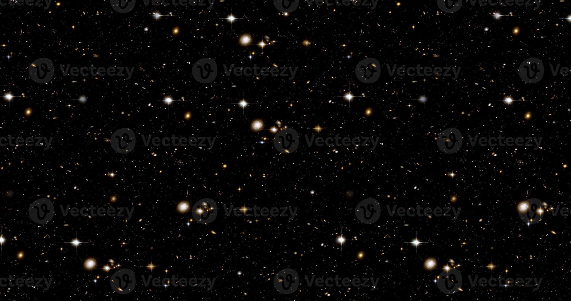 achtergrond van abstracte sterrenstelsels met sterren en planeten met zwarte ruimtemotieven en universele nachtlichtsterren foto