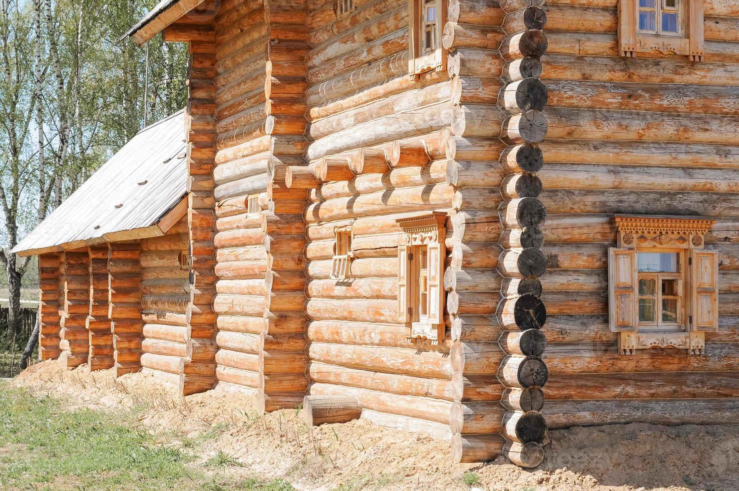 huis hout houten bouwconstructie foto