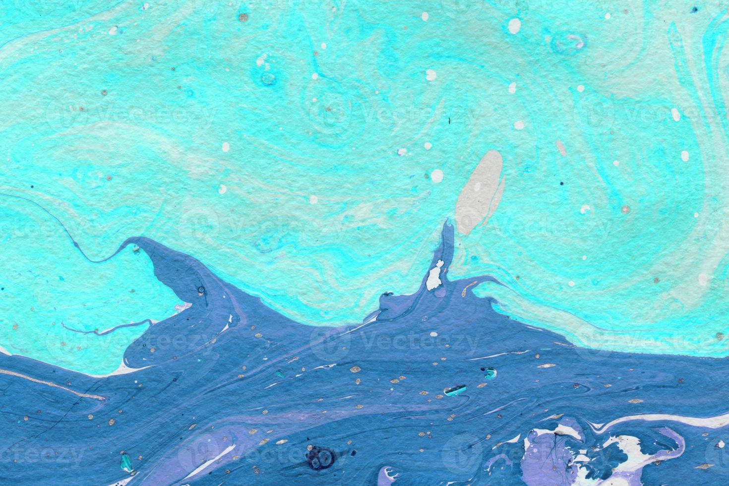 abstracte inkt background.winter blauwe en donkerblauwe marmeren inkt papier texturen op witte aquarel background.wallpaper voor web- en game-design. foto