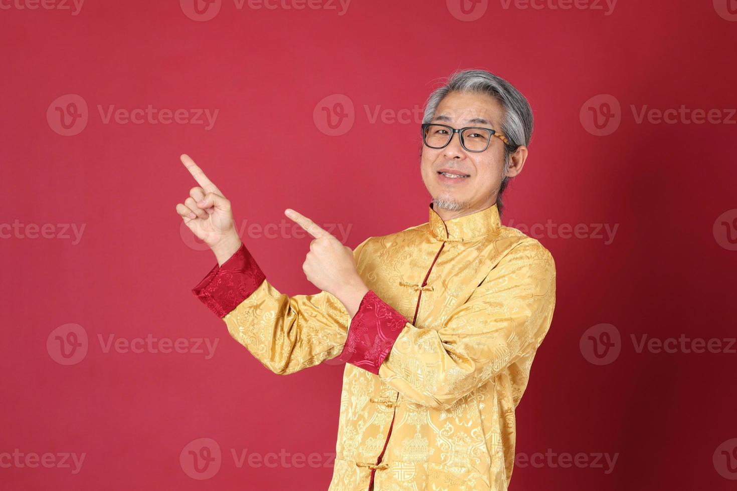 senior chinese man foto