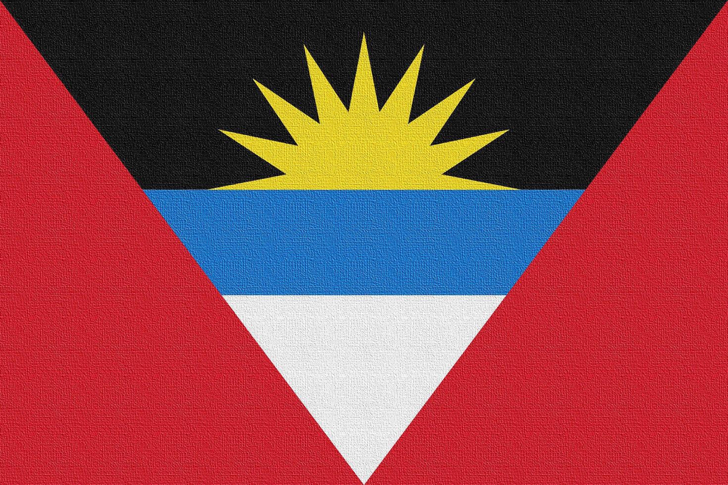 illustratie van de nationale vlag van antigua en barbuda foto