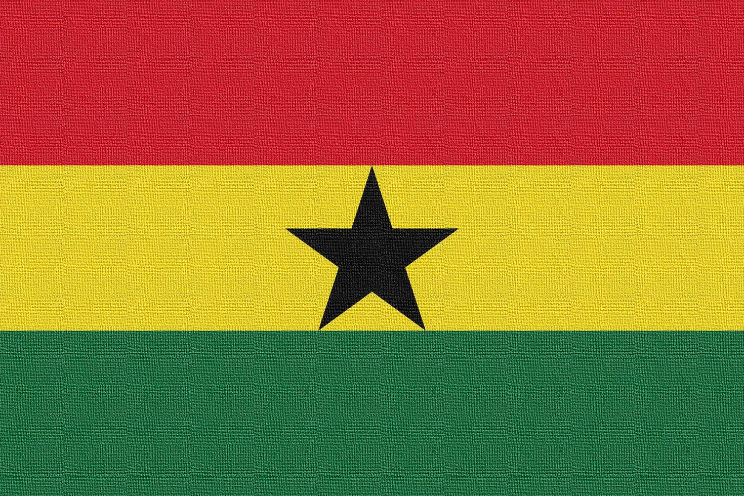 illustratie van de nationale vlag van ghana foto