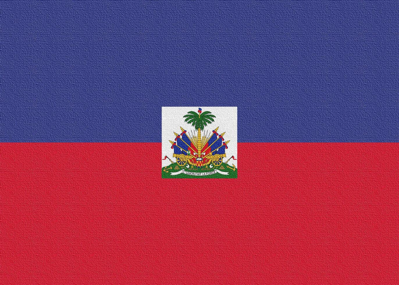illustratie van de nationale vlag van Haïti foto