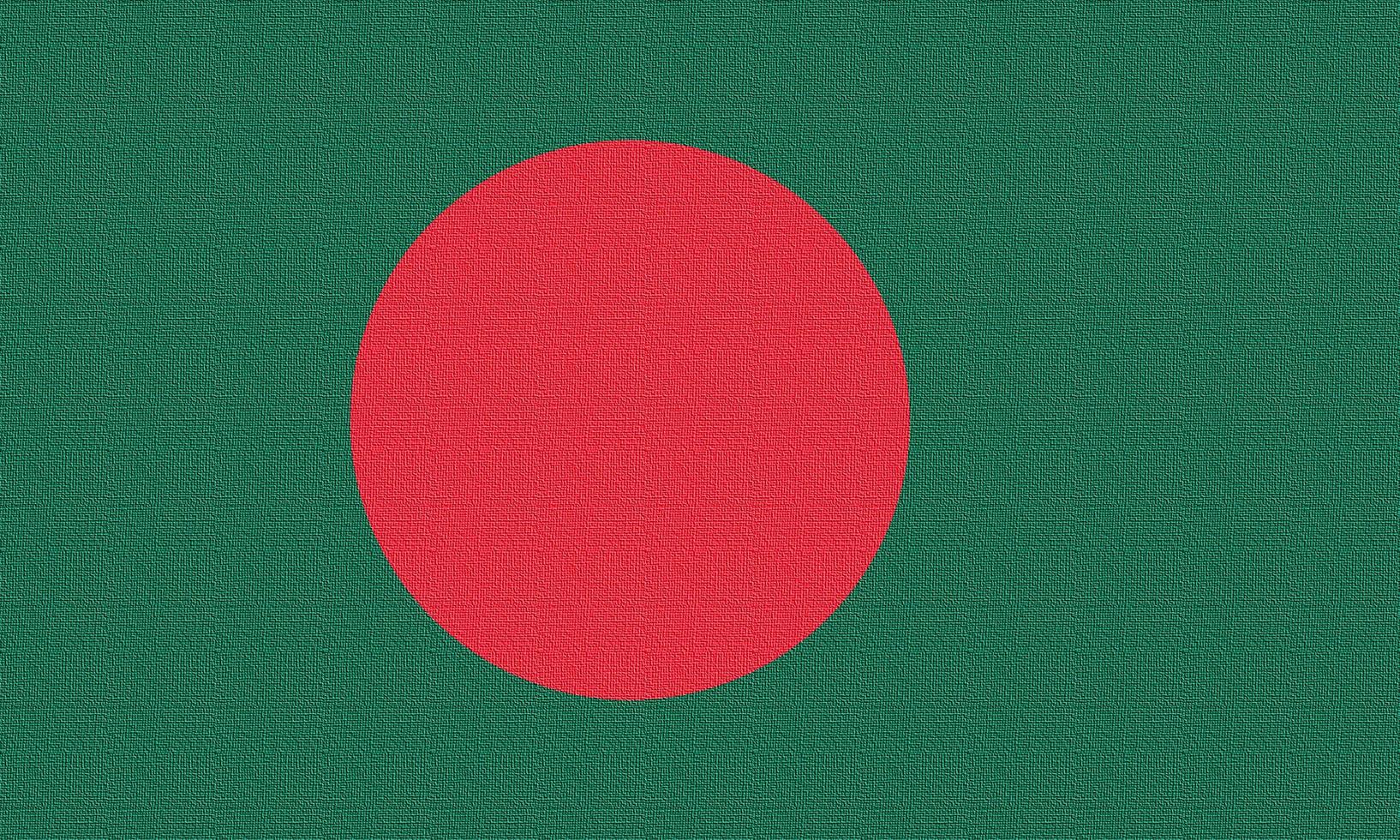 illustratie van de nationale vlag van bangladesh foto