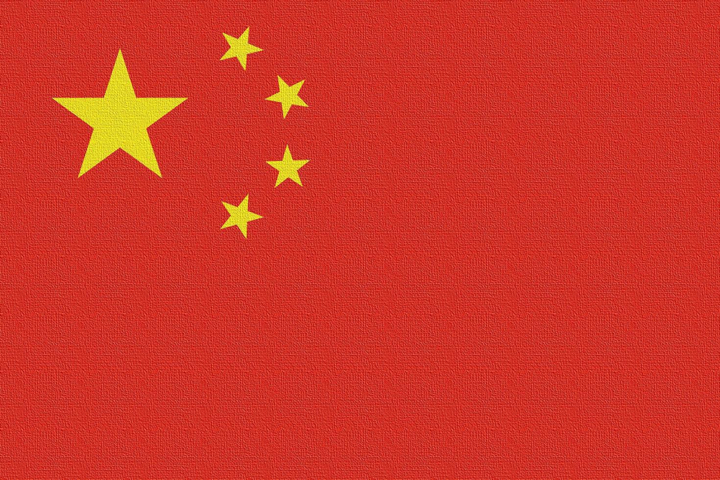 illustratie van de nationale vlag van china foto