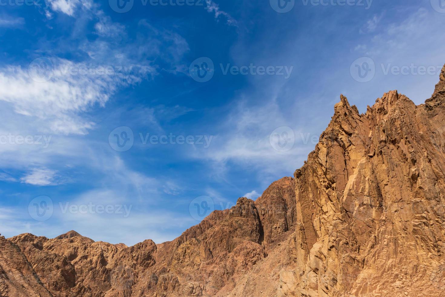 bergen landschap in sinai egypte foto