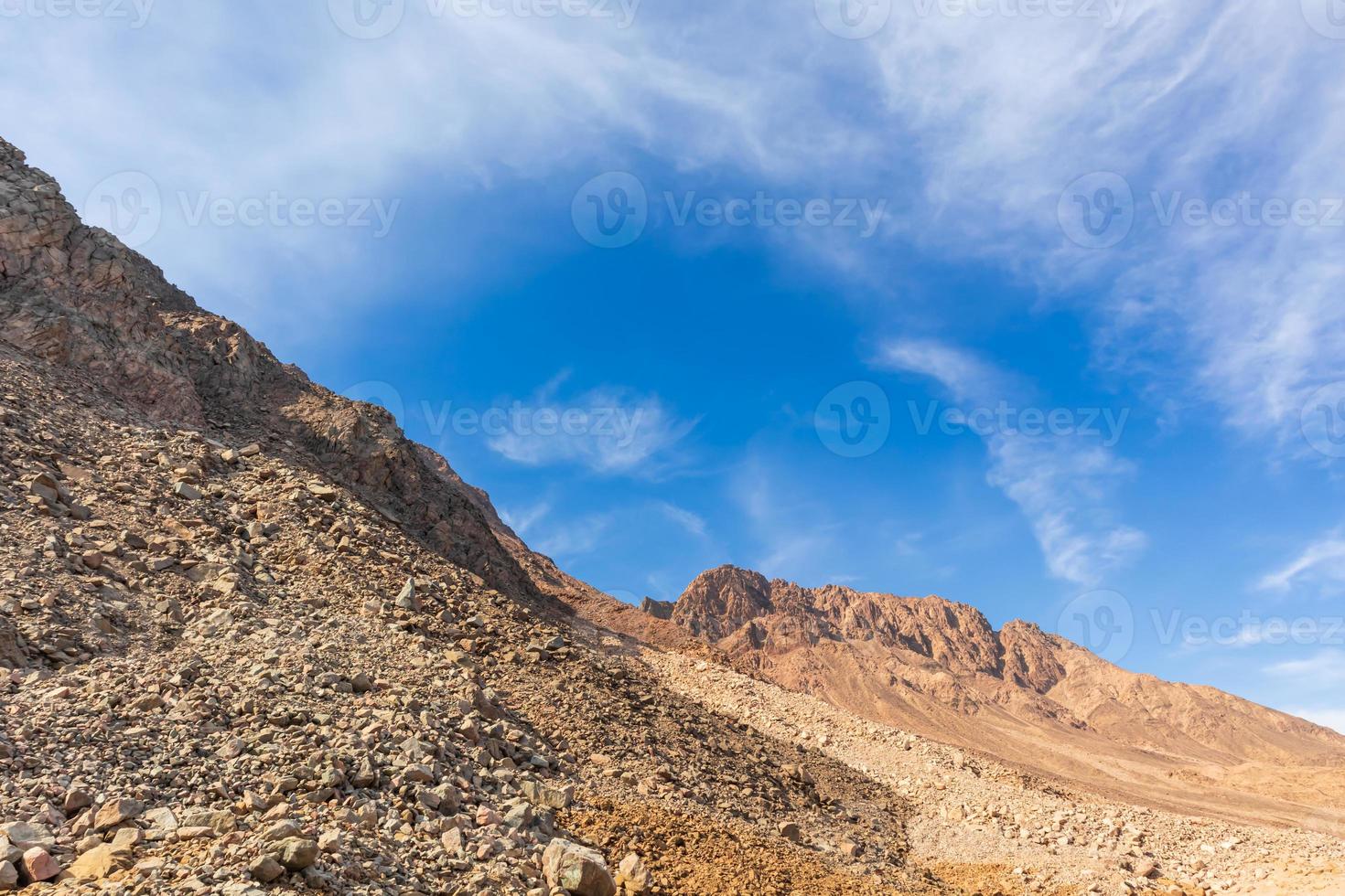 bergen landschap in sinai egypte foto