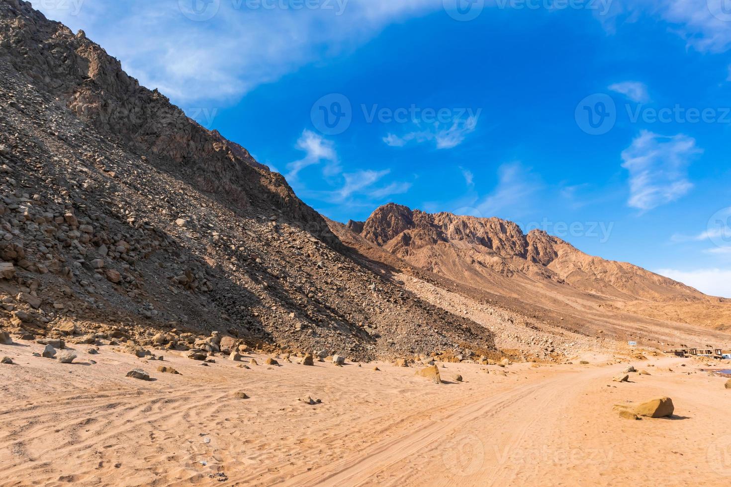 bergen landschap in sinai egypte foto