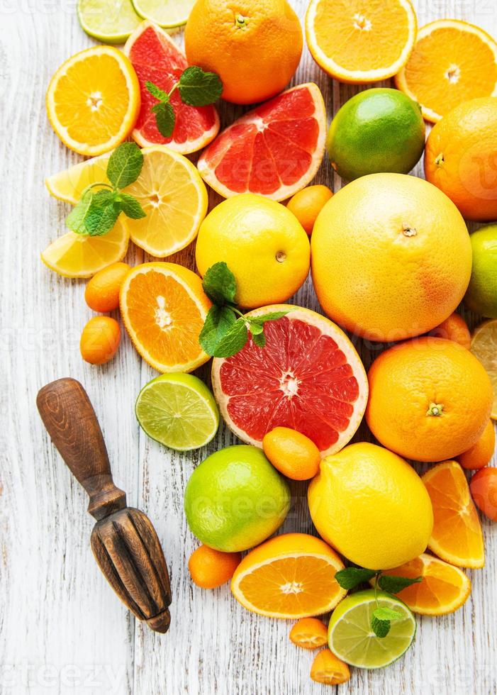 verse citrusvruchten foto