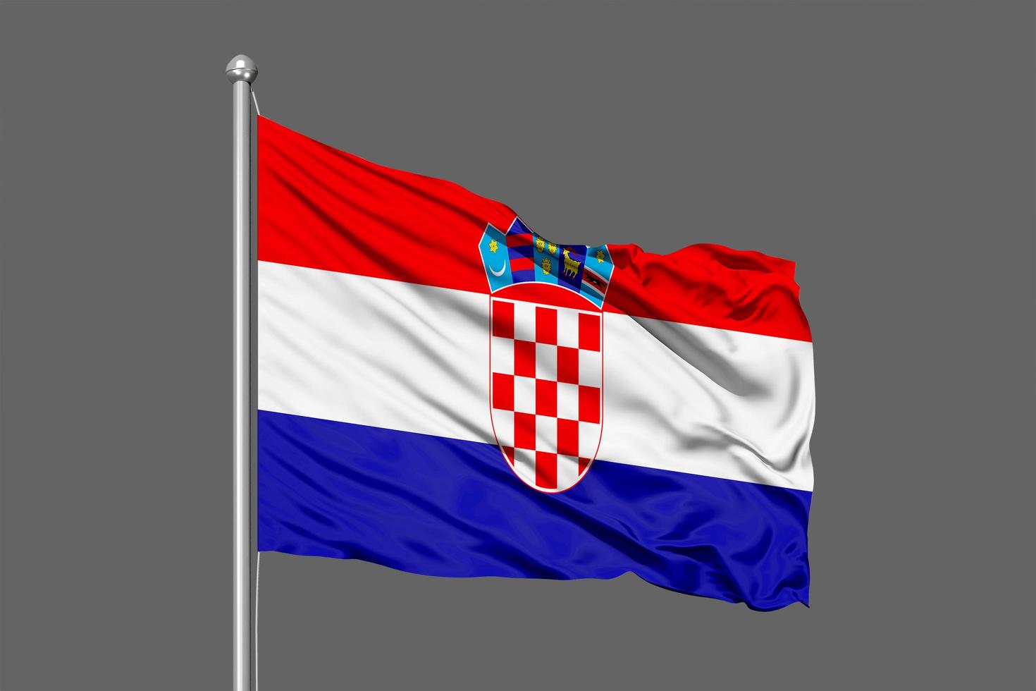 kroatië wapperende vlag foto