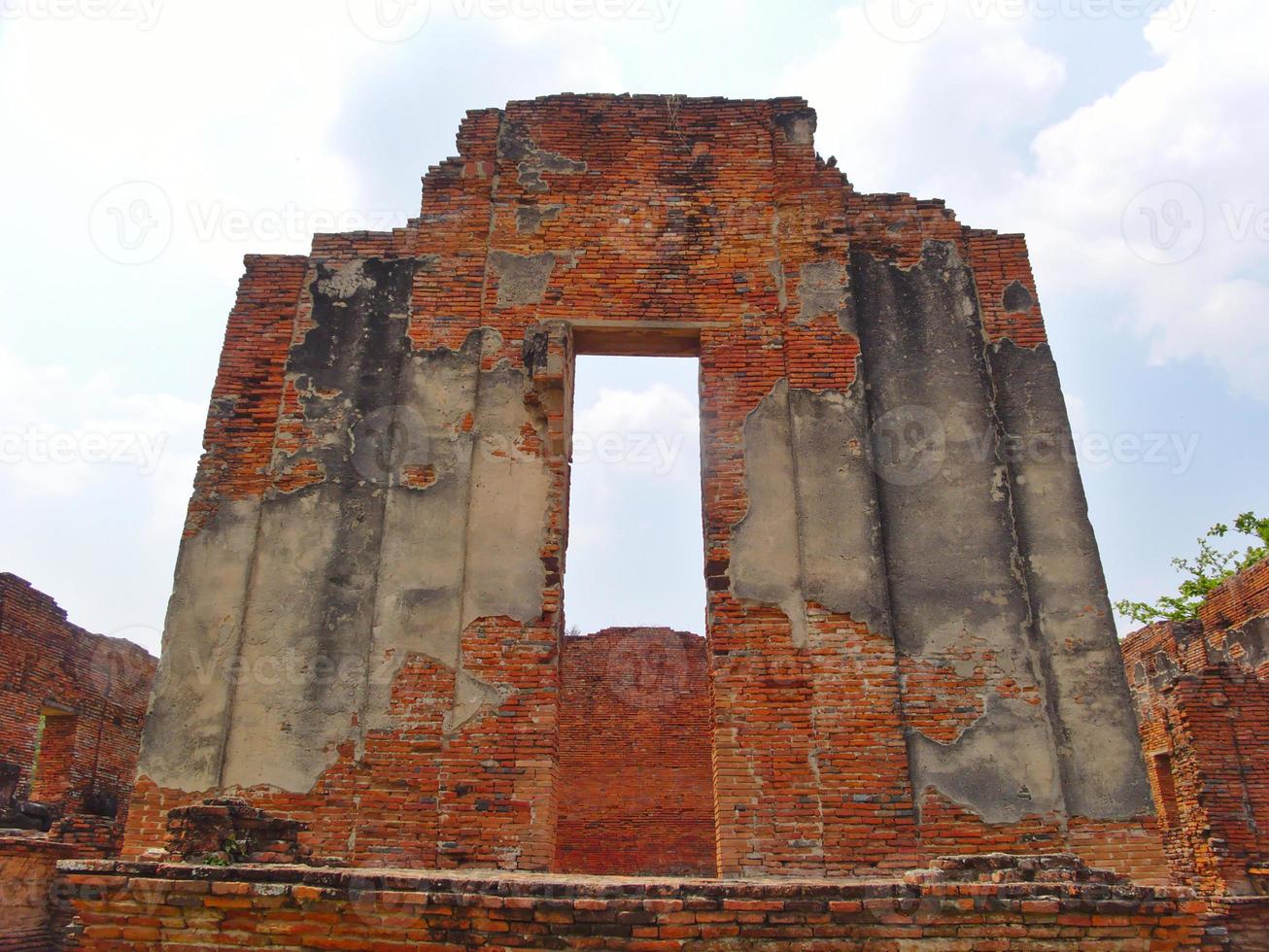 wat phra sri sanphet tempel de heilige tempel is de meest heilige tempel van het grote paleis in de oude hoofdstad van thailand ayutthaya. foto