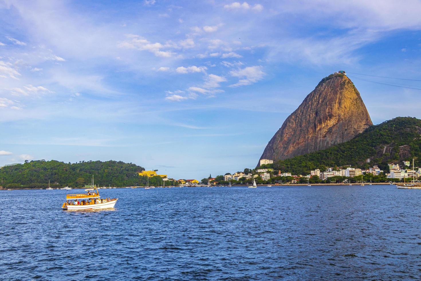 suikerbroodberg pao de acucar panorama rio de janeiro brazilië. foto