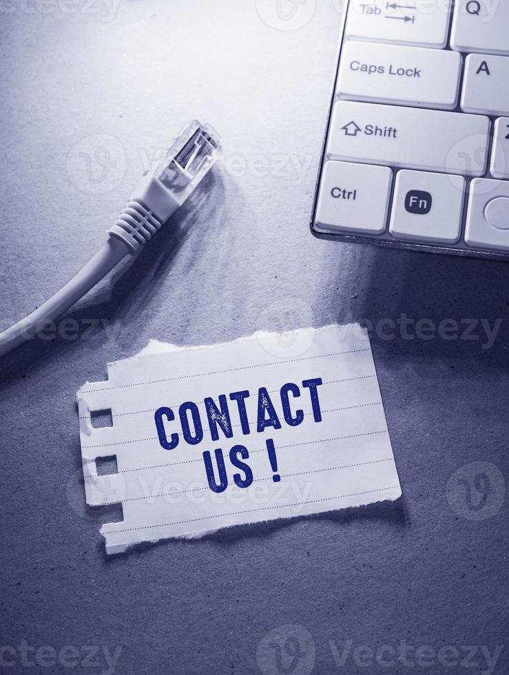 neem contact met ons op bedrijfsconcept idee foto