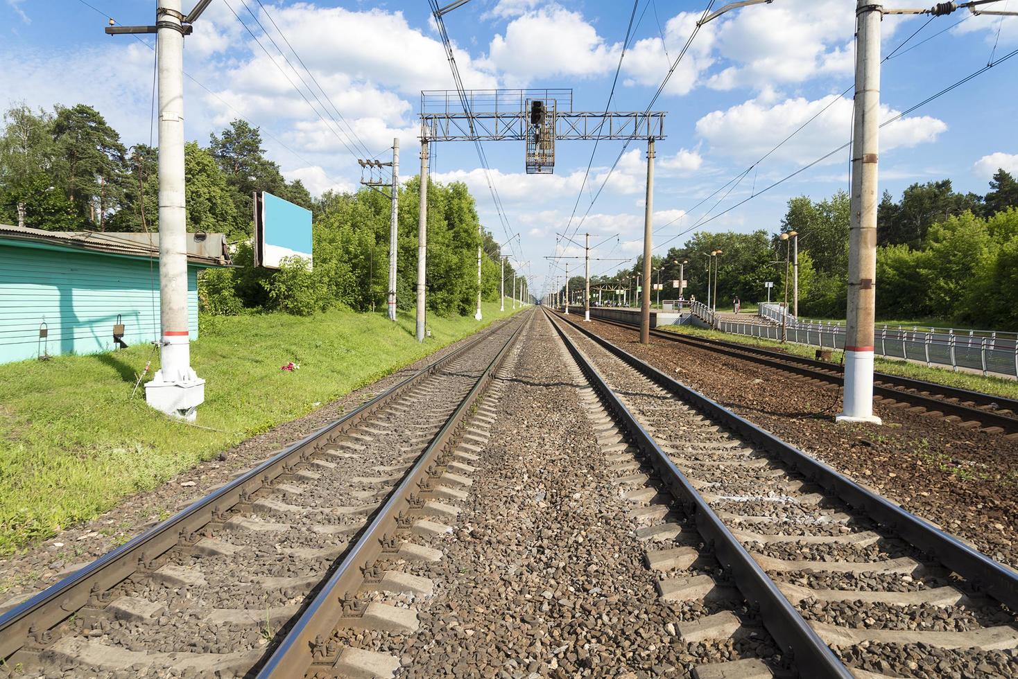 spoorlijn in de toekomst. foto