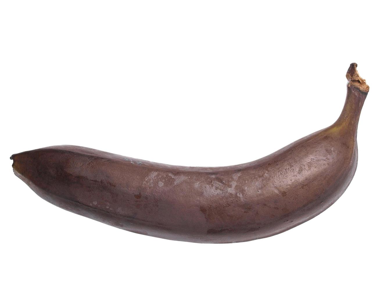 rotte banaan geïsoleerd foto