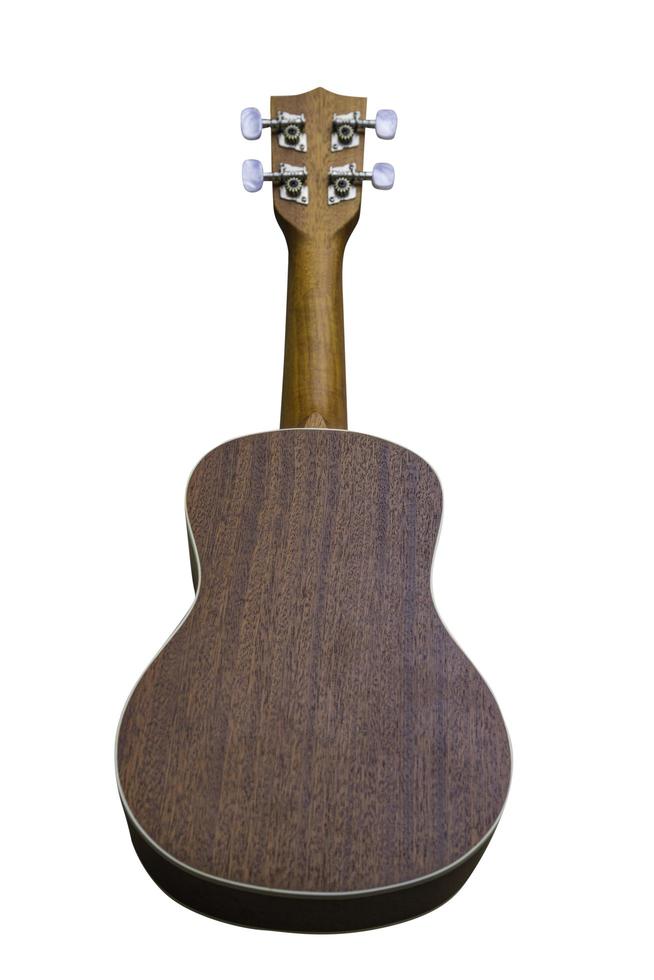 ukelele hawaiiaanse gitaar geïsoleerd op witte achtergrond foto