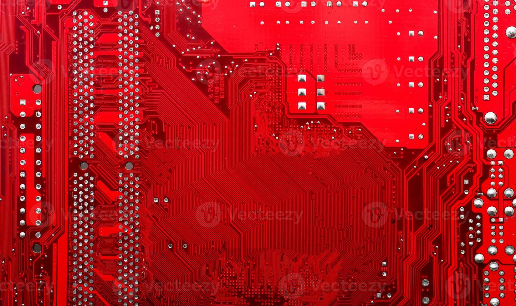 rode elektronische printplaat foto
