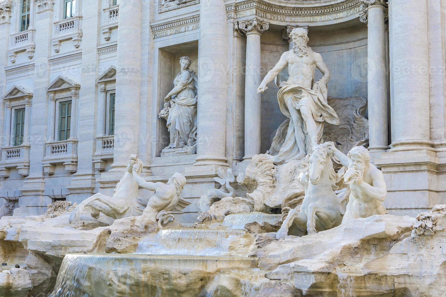 Trevi-fontein in Rome, Italië foto