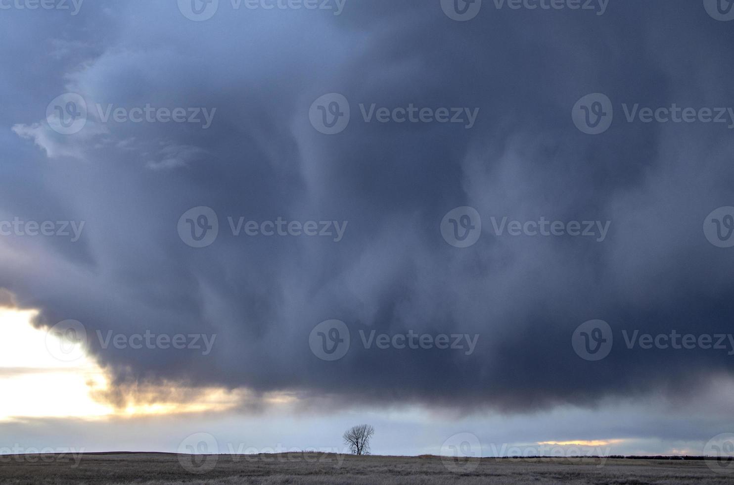 prairie onweerswolken foto