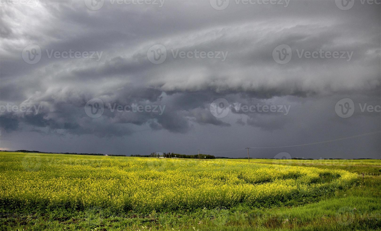 prairie onweerswolken canada foto